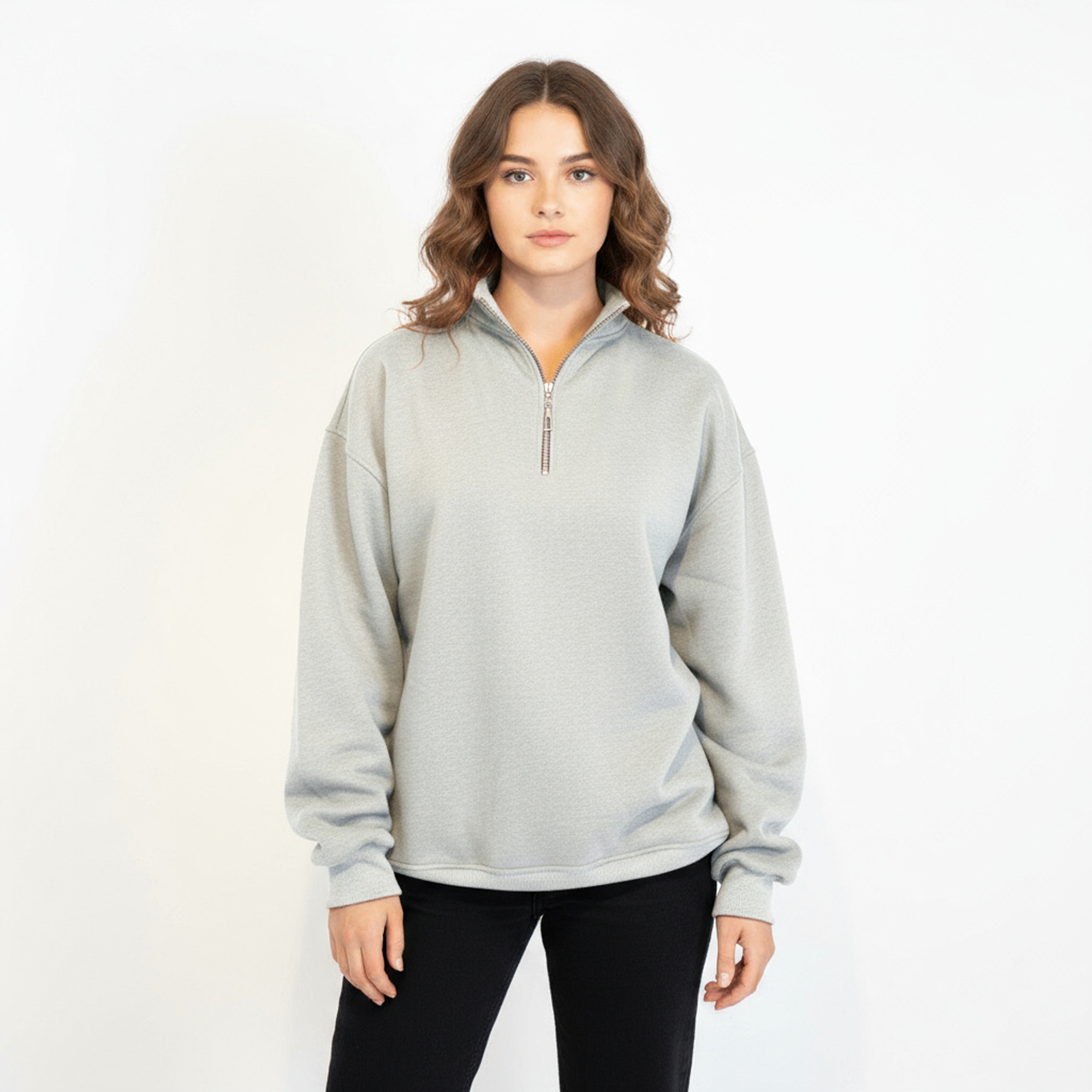 Light Grey Quarter-Zip
